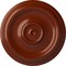 Ekena Millwork Traditional Ceiling Medallion (Fits Canopies up to 2 3/4"), Hand-Painted Firebrick, 12"OD x 1"P CM12TRFIF - alternate 1